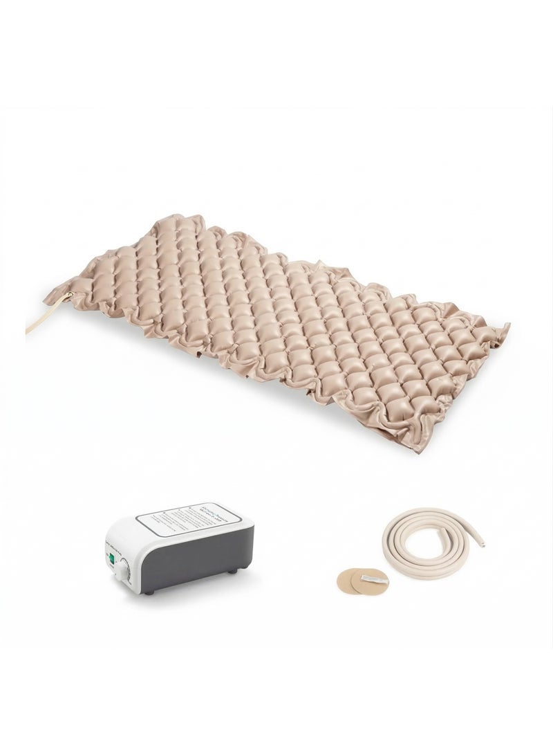 Anti-bedsore air mattress with electric motor and air level control, suitable for home care and hospital beds. - Image 2