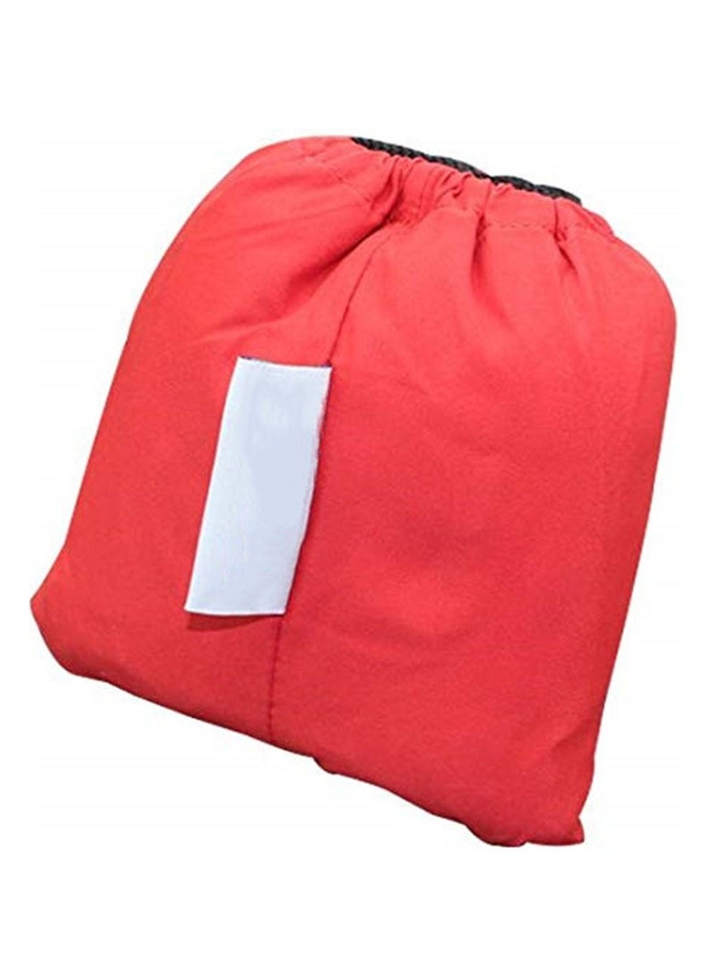 كرسي أطفال محمول لمقعد السيارة وحزام أمان وحزام أمان للسفر ومثبت للطعام وتناول الطعام وحزام للتغذية باللون الأحمر - Image 4