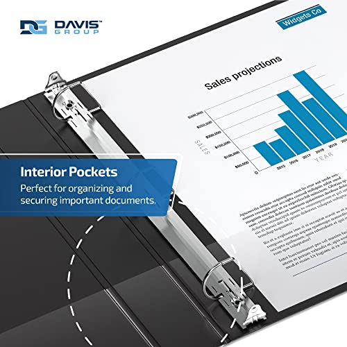 Davis Group Premium Economy 6-Pack 3-Ring Binders for School or Office, D-Ring Binders, 2 Inch, Black - Image 5