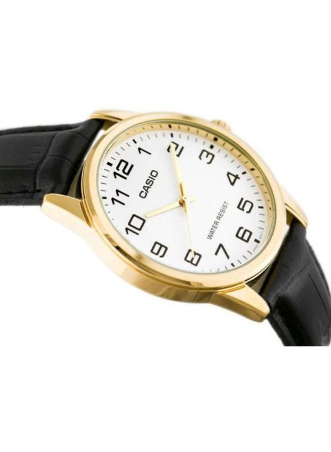 CASIO Men Water Resistant Analog Watch MTP-V001GL-7BUD - 38 mm - Black - Image 5