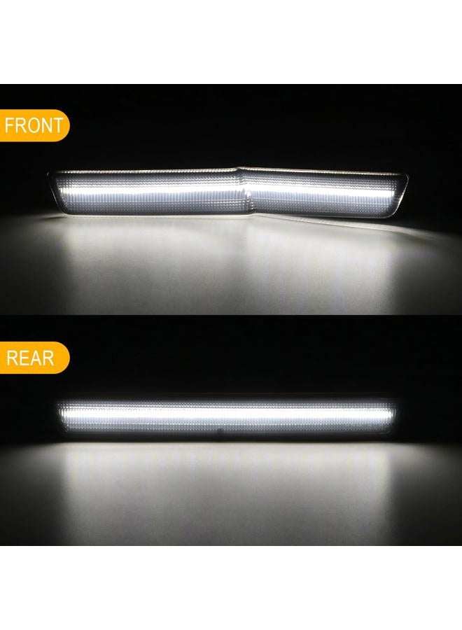 R&F Auto 4PCS White LED Side Marker Lights Replacement for Challenger SRT Hellcat 2018-2023, R/T Scat Pack Widebody, Redeye Super Stock Jailbreak Demon, 2pcs Front And 2PCS Rear Side Fender Lamps - Image 3