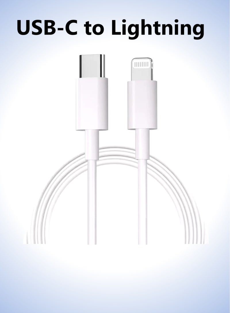 USB-C to Lightning Cable, MFi Certified Fast Charging Cord, Durable Braided iPhone Charger Compatible with iPhone 16/15/14/13/12, iPad, AirPods - Image 1