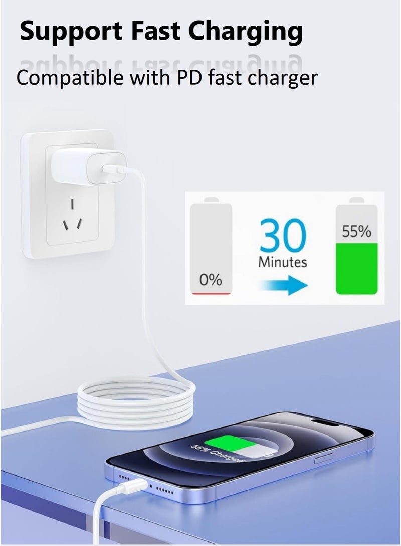 USB-C to Lightning Cable, MFi Certified Fast Charging Cord, Durable Braided iPhone Charger Compatible with iPhone 16/15/14/13/12, iPad, AirPods - Image 5