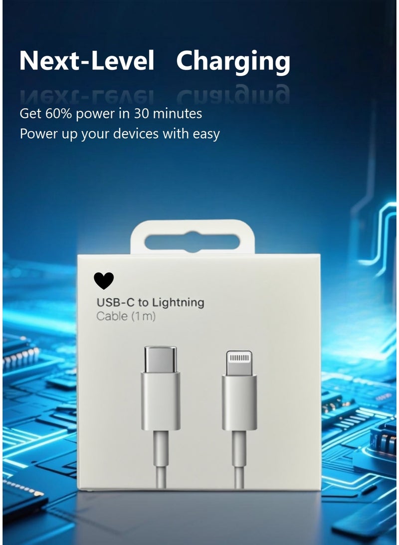 USB-C to Lightning Cable, MFi Certified Fast Charging Cord, Durable Braided iPhone Charger Compatible with iPhone 16/15/14/13/12, iPad, AirPods - Image 2