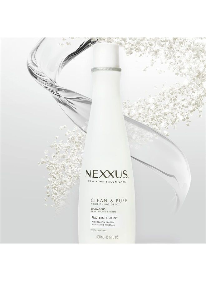 Nexxus Clean and Pure Clarifying Shampoo With ProteinFusion, For Nourished Hair Paraben-Free 13.5 oz - Image 5