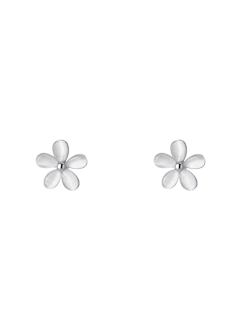 xozgdovg Opal flowers advanced sense lovely elegant earrings  - Image 1