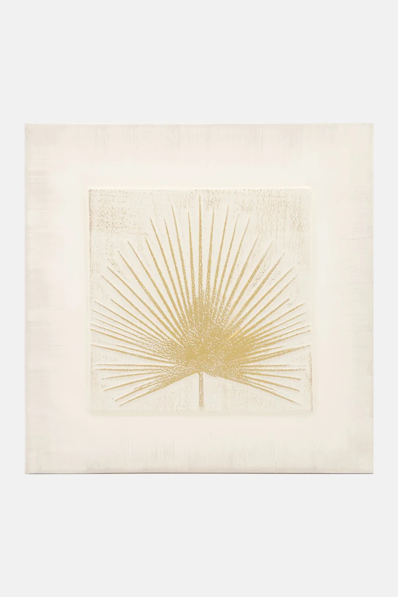 Muy Mucho Wooden Original Relief Art Decor, White