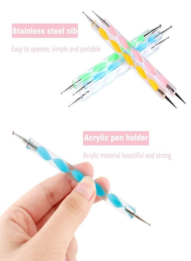 Keli 5 Pcs 2 Way Professional Nail Dotting Tools Set for Nail Art Design | Double Ended Dotting Pen Kit for DIY Manicure, Gel Polish & Acrylic Nails for Salon and Home Use - Image 3