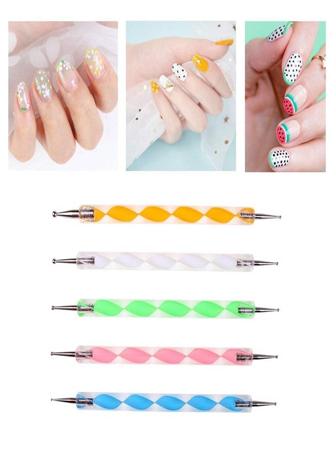 Keli 5 Pcs 2 Way Professional Nail Dotting Tools Set for Nail Art Design | Double Ended Dotting Pen Kit for DIY Manicure, Gel Polish & Acrylic Nails for Salon and Home Use - Image 4