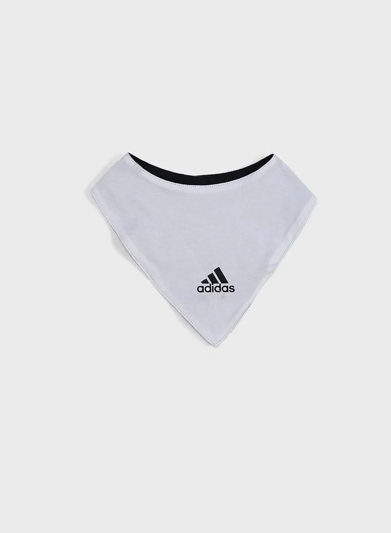 Adidas Infant 3-Stripe Onesie With Bib