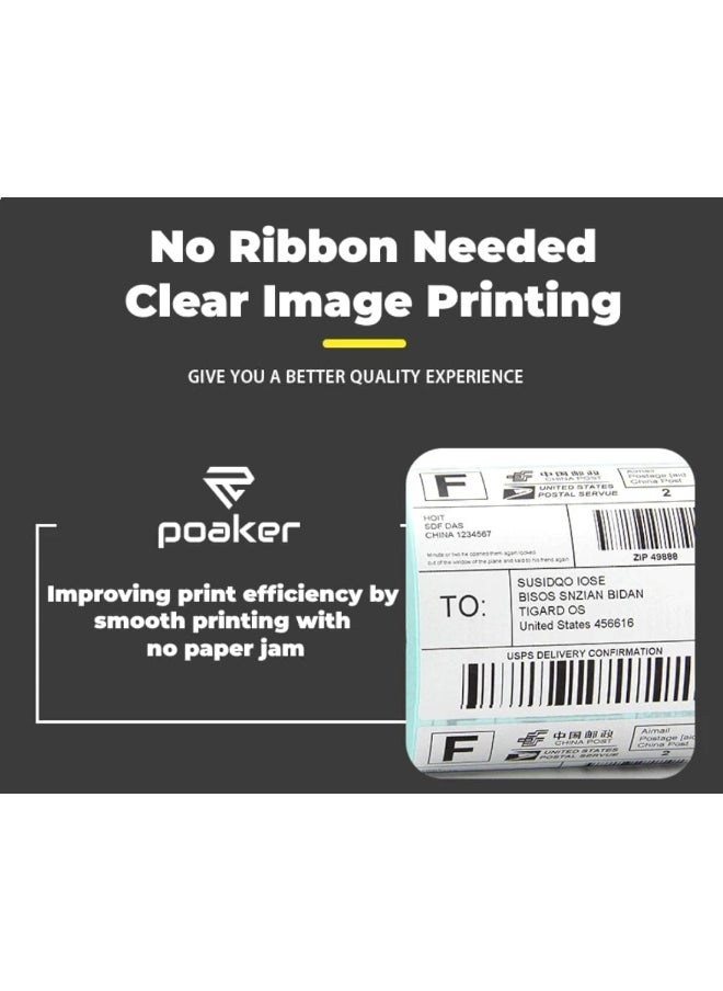 Poaker Direct Thermal Multipurpose Labels 50x30mm, Adhesive Scratch Proof Compatible with Zebra Rollo & Multi Label Printers for SKU ASIN barcode Labeling  - Image 3