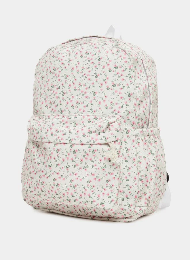 Styli Styli Girls Floral Print Backpack