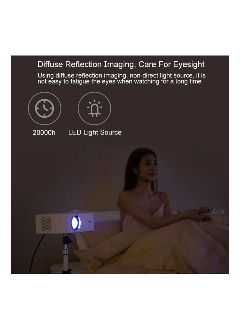 wanbo - WANBO X1 Pro (Upgraded),Native 1080P Full HD,Android 9,Projector for Home,LED Cinema,350 ANSI,3900 lumens ,WiFi Bluetooth,HDMI ARC,Dolby DTS,4D Keystone Correction,Global Version,White - Image 1
