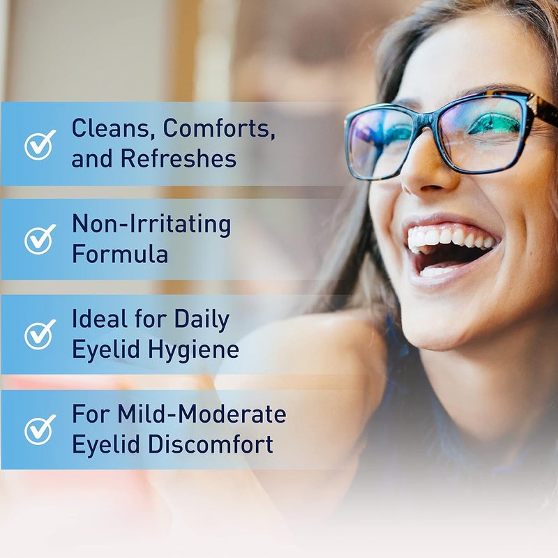 OCuSOFT ليد سكرب أصلي منظف الجفن - مناديل جفن مبللة مسبقًا للحالات الخفيفة إلى المتوسطة - منظف الجفن لتنظيف وراحة وتهدئة الجفون المتهيجة - 30 قطعة - Image 3