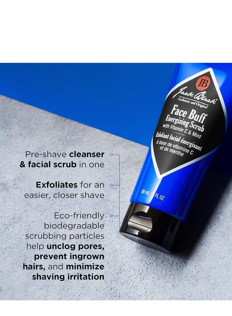 Jack Black Face Buff Energizing Scrub, 6 fl oz - Mens Facial Scrub, Exfoliating Face Wash for Men, Mens Skin Care and Facial Care - Image 4