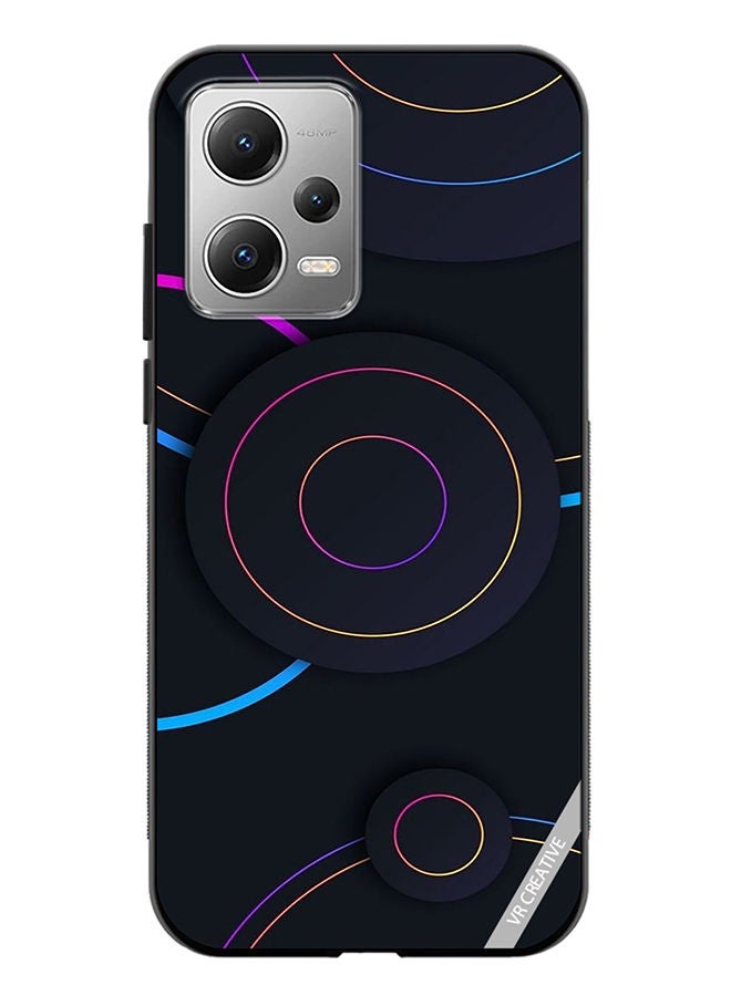 VR CREATIVE Protective Case Cover For Xiaomi Redmi Note 12 Circles Dots Design Multicolour - Image 1