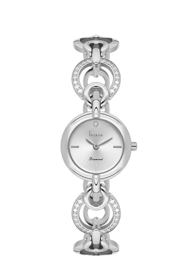 Freelook Paris Freelook - Lumiere Women's Watch | Steel Case | Stainless Steel Band | Silver & Round Dial | Analog | Quartz | Mineral Glass | Premium Luxury Watch | Ideal Gift | Water Resistant 30 Meters
