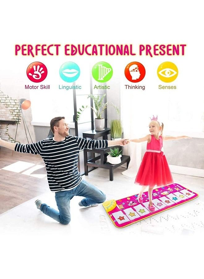 YelaJoy - Piano Mat Music Pad Toy Baby, Electronic Music Dance Pad Animal Keyboard Game Pad for Children, Music Piano Pad 8 Instrument Sounds 5 Playing Modes, Suitable for Boys and Girls Baby Toys - Image 1
