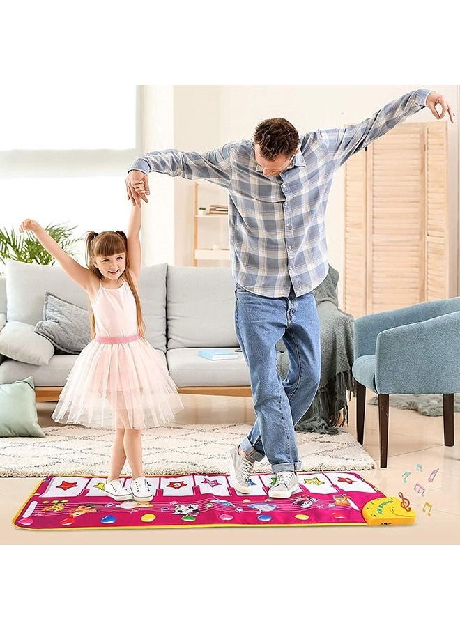 YelaJoy - Piano Mat Music Pad Toy Baby, Electronic Music Dance Pad Animal Keyboard Game Pad for Children, Music Piano Pad 8 Instrument Sounds 5 Playing Modes, Suitable for Boys and Girls Baby Toys - Image 1
