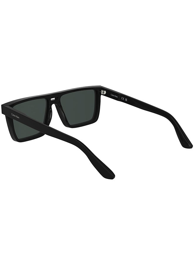CALVIN KLEIN FULL RIM ACETATE CALVIN KLEIN SUN CK25501S 5716 (001) BLACK - Image 2