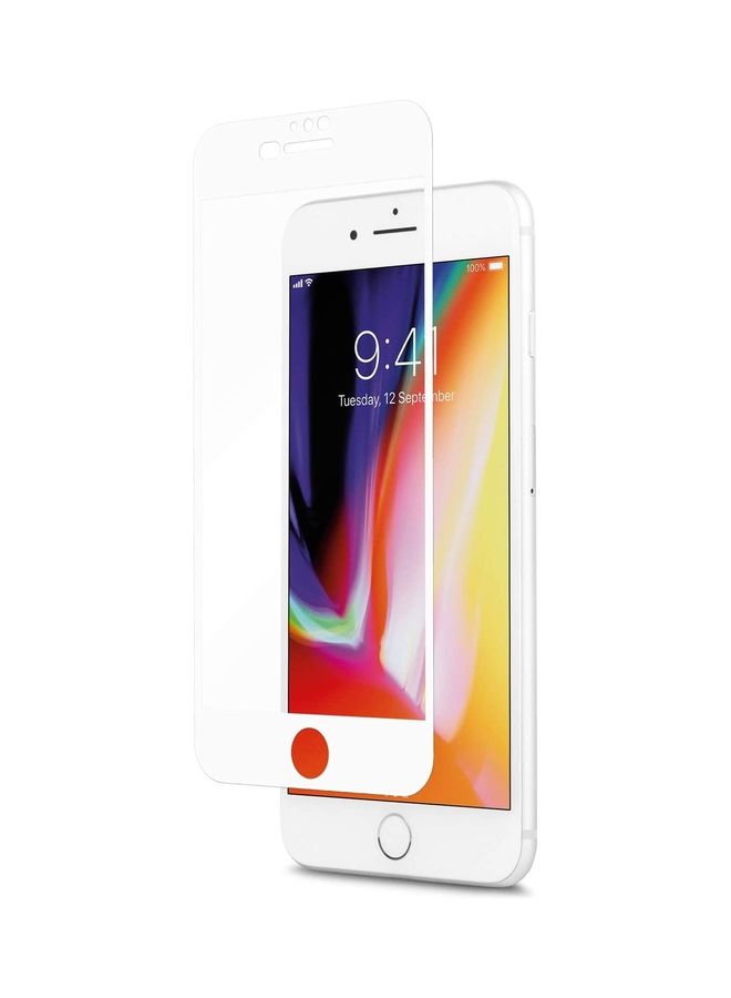 ICS 2-Piece Screen Protector Tempered Glass for Apple iPhone 6/7/8 White - Image 2