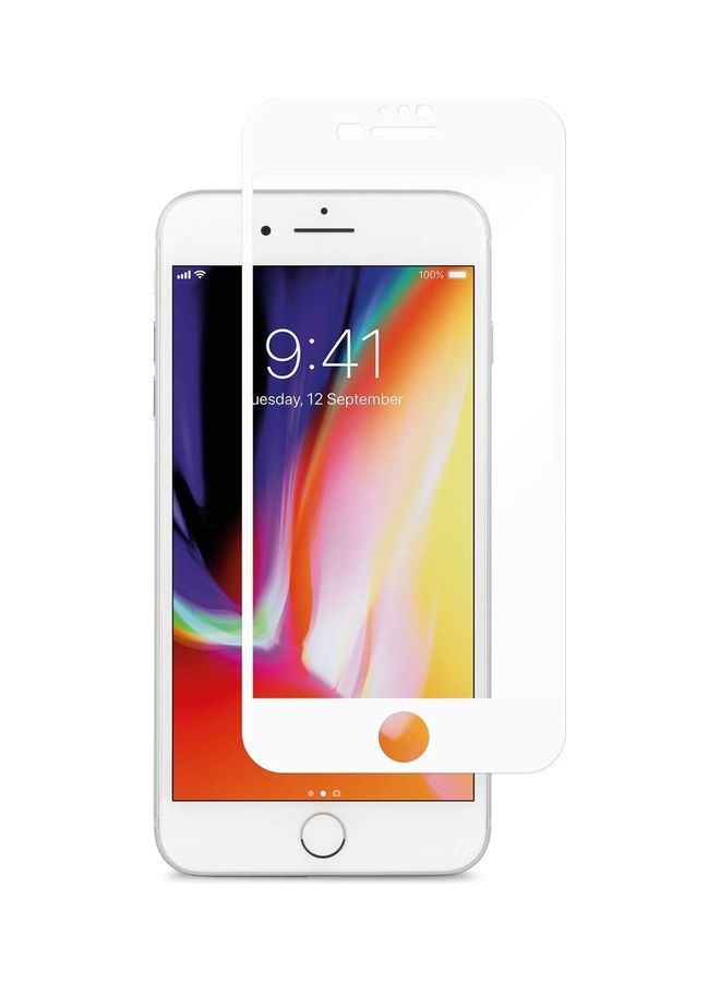 ICS 2-Piece Screen Protector Tempered Glass for Apple iPhone 6/7/8 White - Image 1