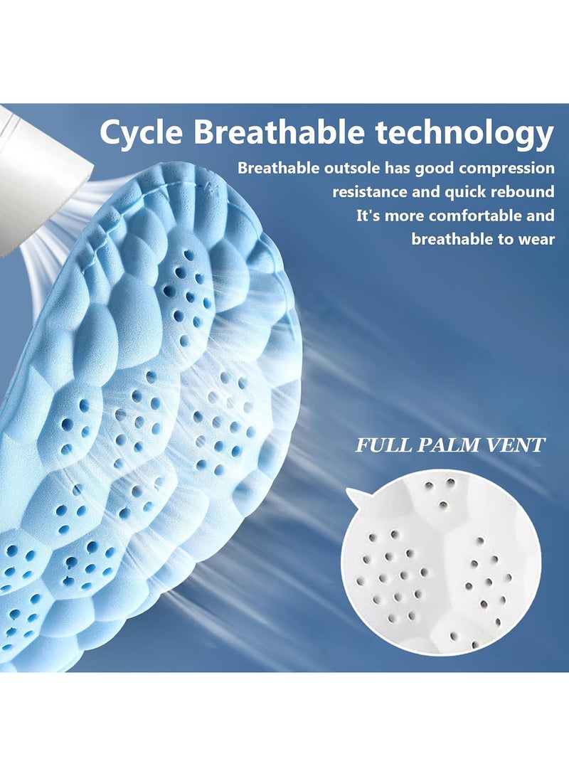 A Pair Memory Foam Insoles for Men & Women Cut-To-Fit Shoe Cushion Shock-Absorbing Arch Support Insoles, Soft Comfort Shoe Inserts for Plantar Fasciitis Relief, Running, Work & Daily Wear - Image 3