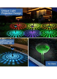 Bluejw Solar Pathway Lights Outdoor Waterproof 6 Pack Solar Lights With 2 Lighting Modes Bright Outdoor Outdoor Solar Lights For Outside Yard Pathways Landscapes(Multicolor And Warm White)  - Image 5