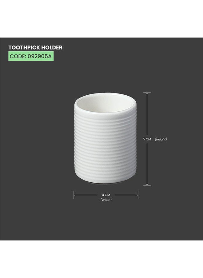 BARALEE - Baralee Wish White Toothpick Holder - Image 1