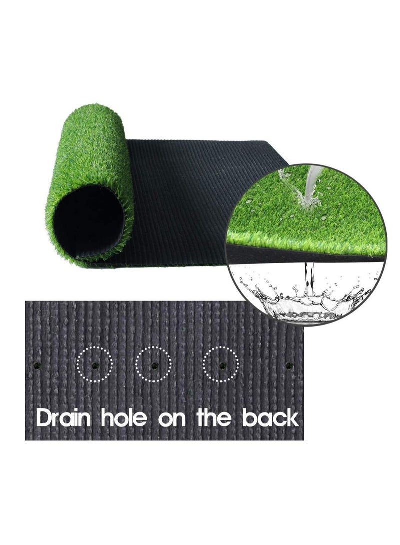FFD Artificial Fake Grass Carpet Grass Mat Realistic & Thick Turf Lawn Rug Carpet Garden Carpet Artificial Grass Mat For Kids School Play Area Fake Grass(2 X 2)Meters - Image 5