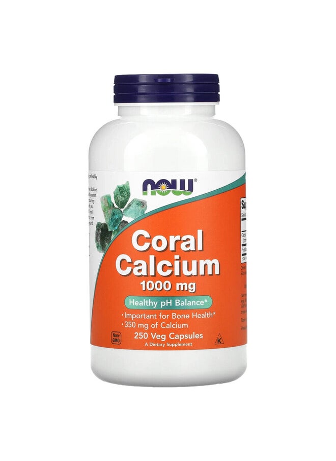 now Coral Calcium, 1,000 mg, 250 Capsules  - Image 1