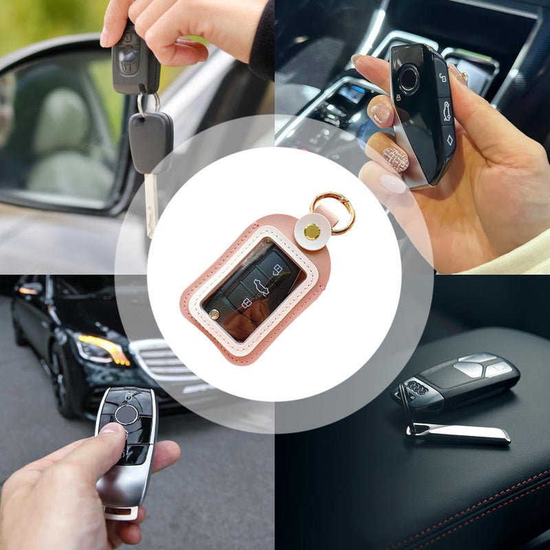 Purple Car Key Pouch Protective Case Portable Travel Storage for Keys Accessories - Image 5