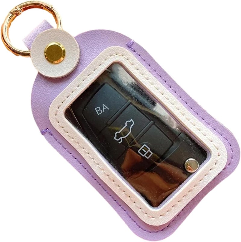 Purple Car Key Pouch Protective Case Portable Travel Storage for Keys Accessories - Image 1