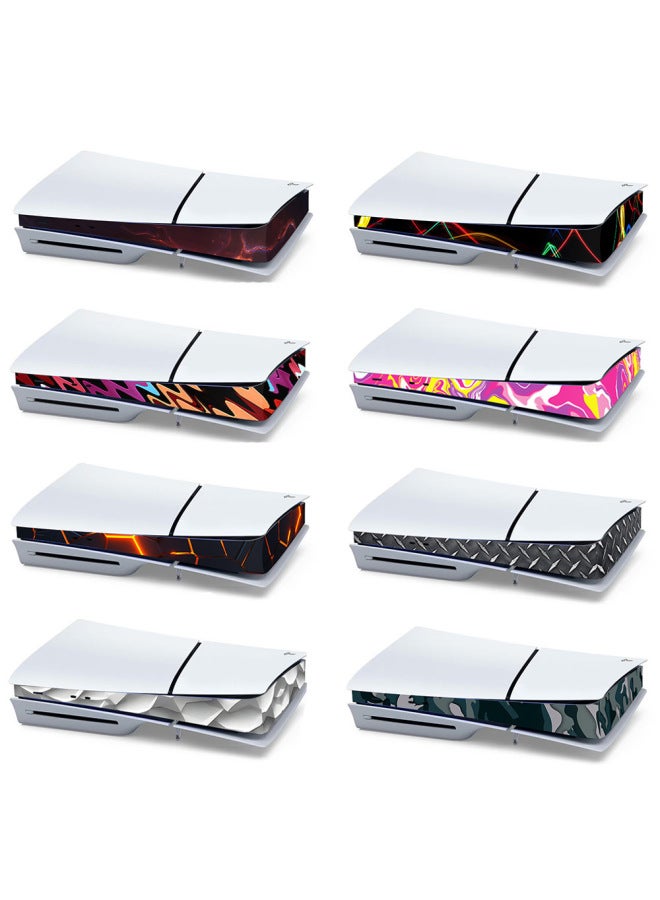 Loquat PS5 SLIM Host Side Strip Stickers Ps5 Intermediate Host Stickers Color Stickers Anti-scratch Film-resistant Cross-border-Color:PS5C-Slim-0004 - Image 2