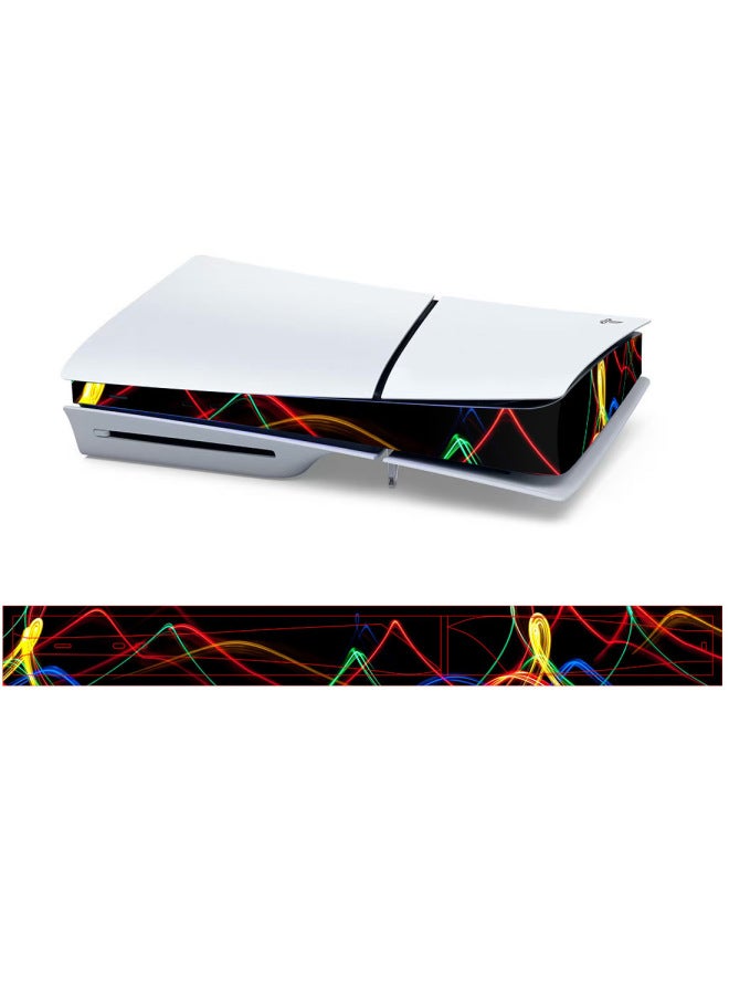 Loquat PS5 SLIM Host Side Strip Stickers Ps5 Intermediate Host Stickers Color Stickers Anti-scratch Film-resistant Cross-border-Color:PS5C-Slim-0004 - Image 1
