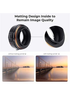 K&F Concept IV PRO MAF-NEX Lens Mount Adapter Manual Focus Compatible with Minolta AF/Sony Alpha A Series Lens to Sony-E NEX Mount Camera Body with Matting Varnish Design  - Image 5