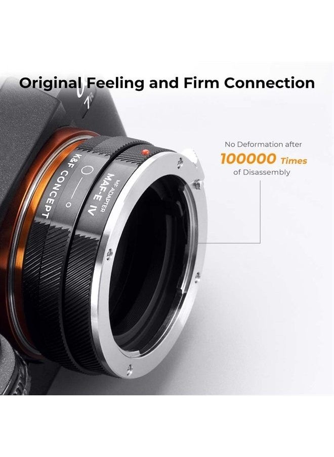 IV PRO MAF-NEX Lens Mount Adapter Manual Focus Compatible with Minolta AF/Sony Alpha A Series Lens to Sony-E NEX Mount Camera Body with Matting Varnish Design - pzsku/ZDCCE3743CCFF4EF9F163Z/45/_/1692406341/b24cb8b4-be5c-4f5a-a2aa-0bfd30092c15