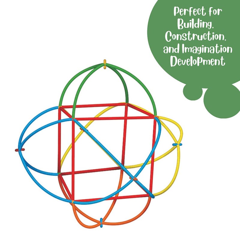 Roylco Straws and Connectors Building Kit - Pack of 230 - Colors may vary - Image 3