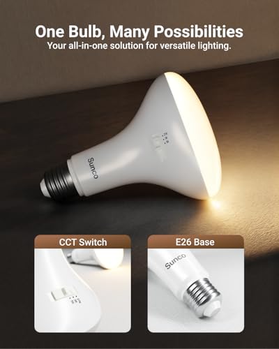 Sunco Lighting Sunco 12 Pack BR30 Light Bulbs LED, Recessed Can Light Bulbs, Indoor Flood Bulb, 850 LM, 11W (65W Equivalent), Selectable CCT 2700K/3000K/5000K, Dimmable, E26 Base, for Home, Kitchen, Bedroom UL - Image 2