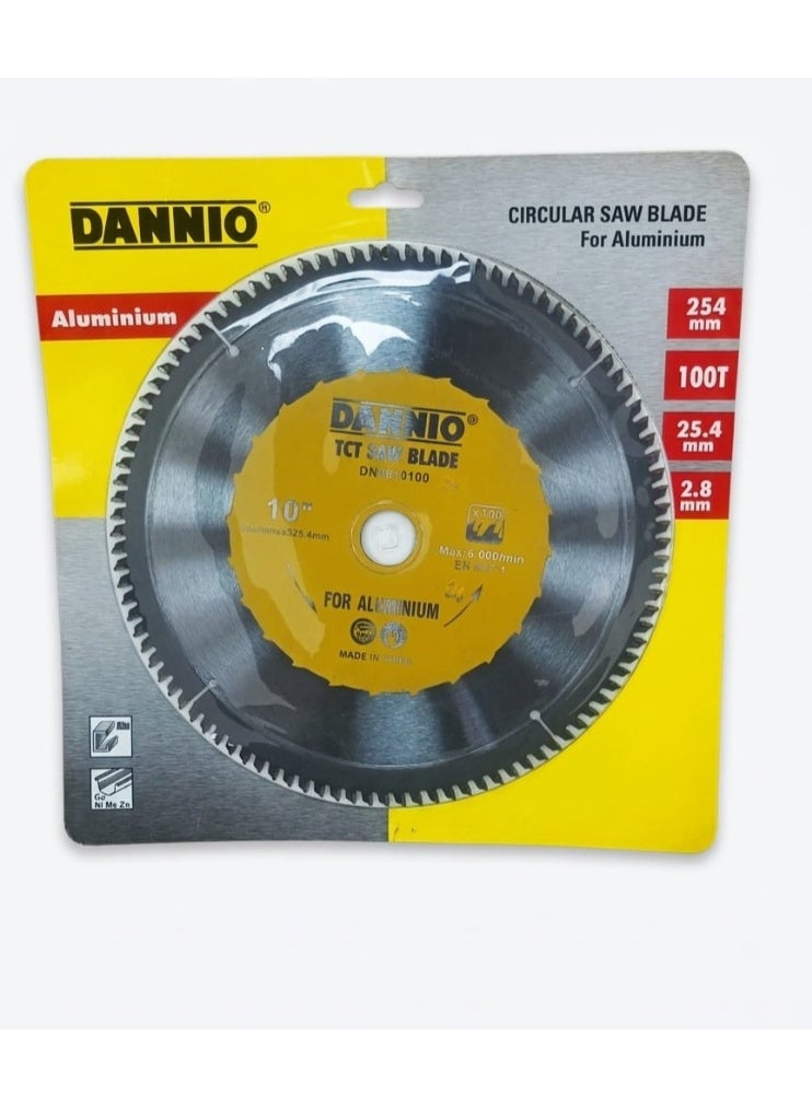 10' Inch 100-Teeth Circular Saw Blade For Aluminium