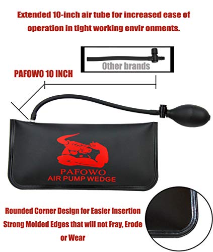 PAFOWO Improved 3 Piece Commercial Grade Air Wedge Bag Pump Professional Leveling Kit & Alignment Tool Inflatable Shim Bag. 3 Sizes(Small, Medium, Large) for a Variety of Jobs. 300 LB Rating - Image 4