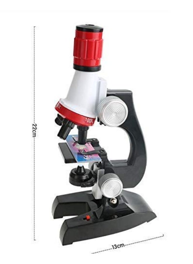 Biological Educational Microscope with LED Light, 100X–1200X Magnification, Science Microscope for Students, School, Home and Laboratory Use, Multicolor - Image 4