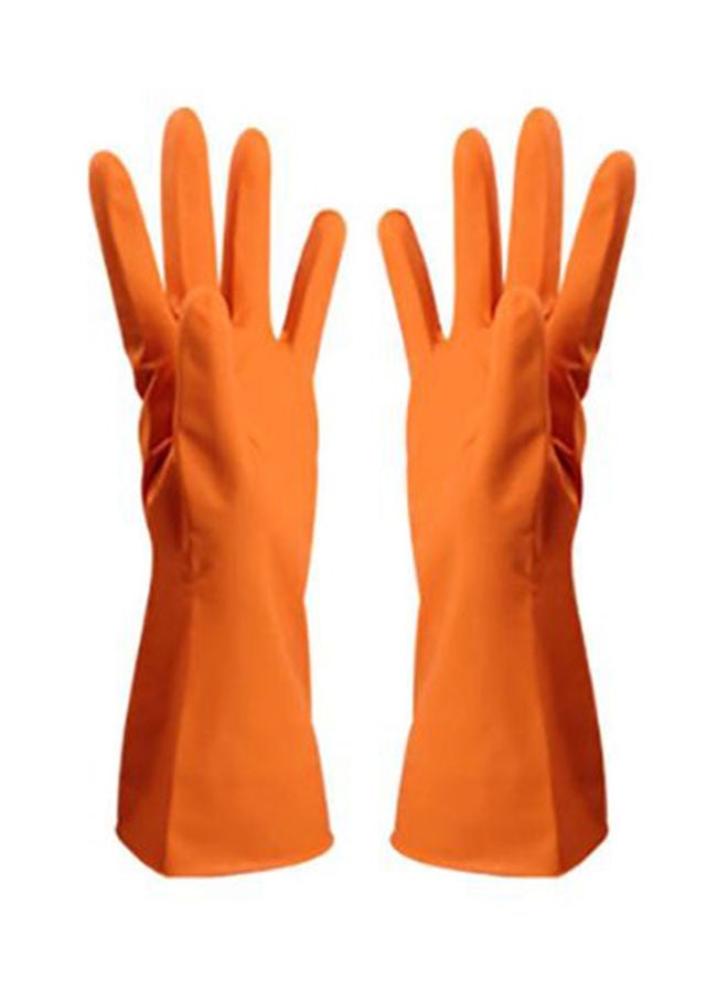 NIBEMINENT Multifunctional Cleaning Gloves Orange M  - Image 1