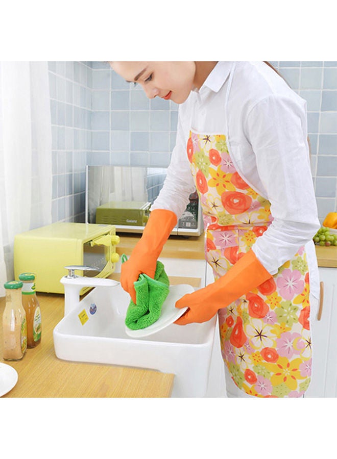 NIBEMINENT Multifunctional Cleaning Gloves Orange M  - Image 2