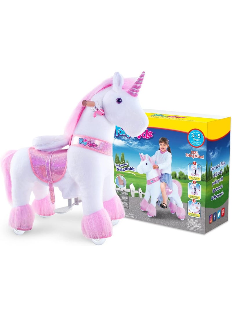 PonyCycle Ride On Horse Age 3-5 Pink U-302 - Image 1