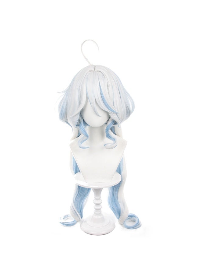 general Genshin Impact Furina Cosplay Wig Simulation Scalp Top Gift for Family and Friends - Image 1
