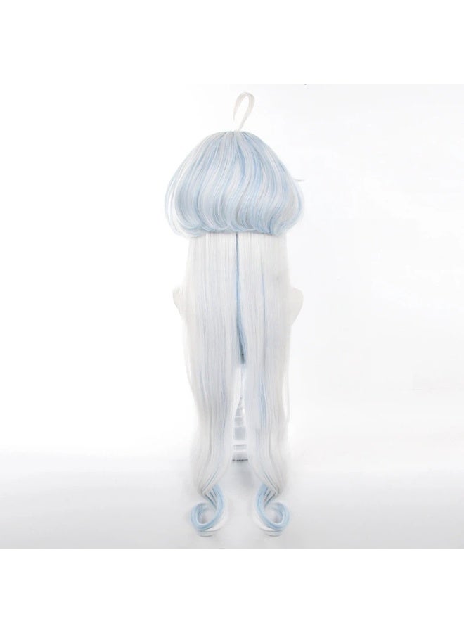 general Genshin Impact Furina Cosplay Wig Simulation Scalp Top Gift for Family and Friends - Image 4