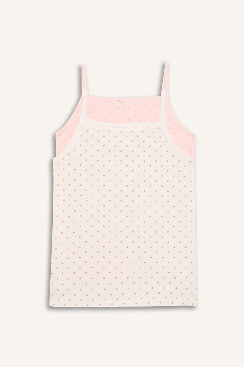 ديفاكتو تانك توب بناتي قصة عادية من قطعتين - Image 1