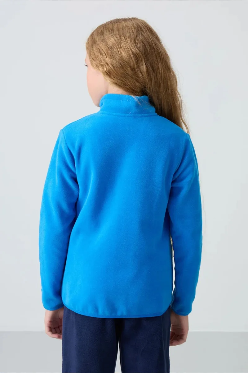 Tommylife Cerulean Blue TOMMY Youth Unisex Zipper Sweatshirt  | Best Price UAE