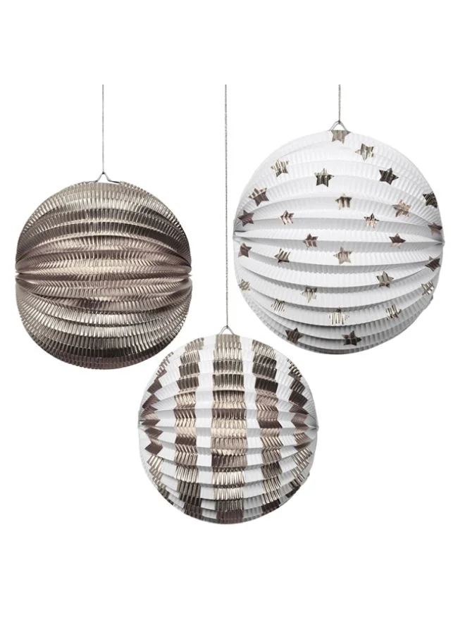 ميري ميري Silver Foil Lanterns